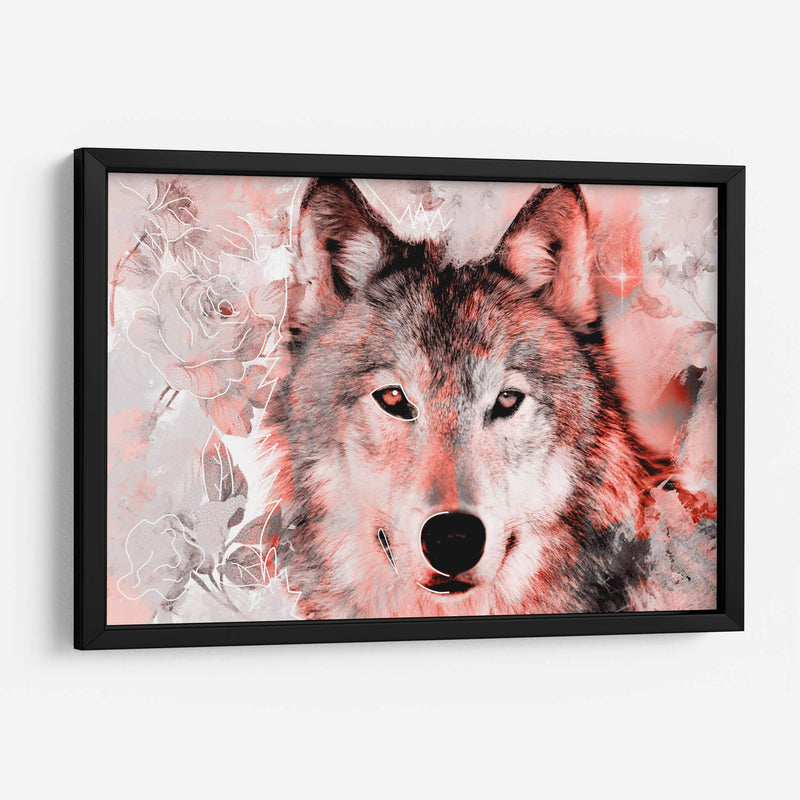 Lobo flores - Lofty&Me | Cuadro decorativo de Canvas Lab