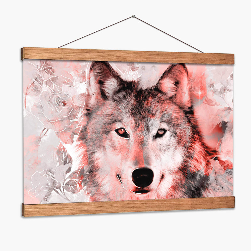 Lobo flores - Lofty&Me | Cuadro decorativo de Canvas Lab