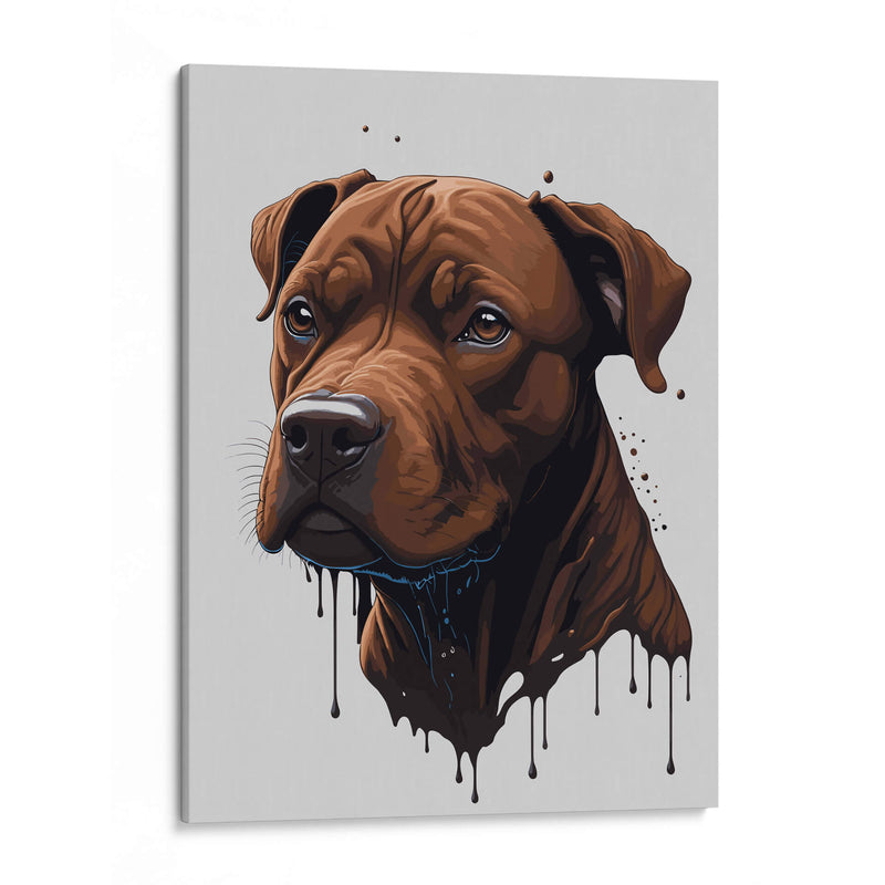 Pitbull de Chocolate - Infiniity Art | Cuadro decorativo de Canvas Lab