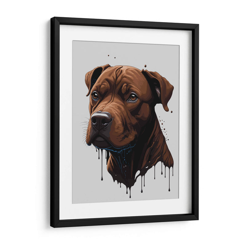 Pitbull de Chocolate - Infiniity Art | Cuadro decorativo de Canvas Lab