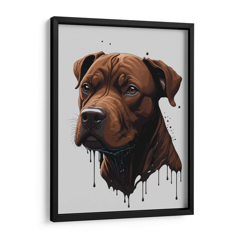 Pitbull de Chocolate - Infiniity Art | Cuadro decorativo de Canvas Lab