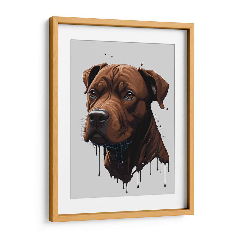 Pitbull de Chocolate - Infiniity Art | Cuadro decorativo de Canvas Lab