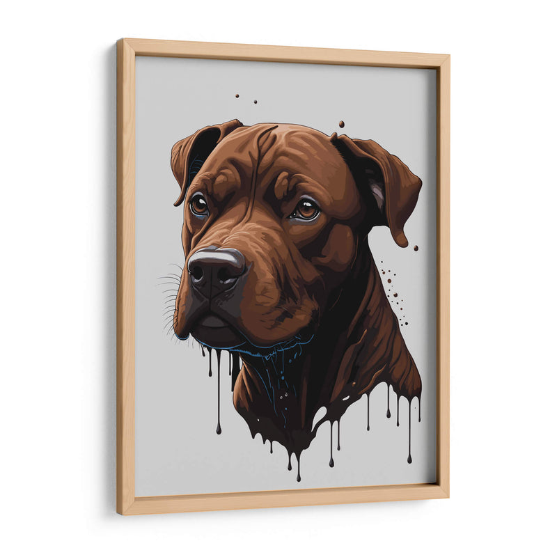 Pitbull de Chocolate - Infiniity Art | Cuadro decorativo de Canvas Lab