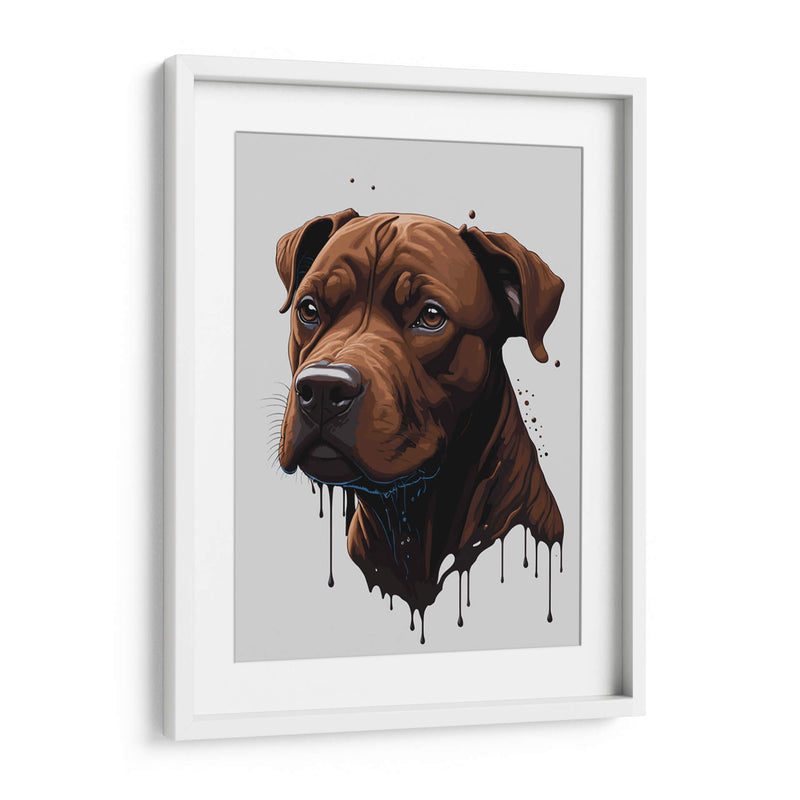 Pitbull de Chocolate - Infiniity Art | Cuadro decorativo de Canvas Lab