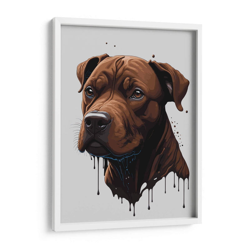 Pitbull de Chocolate - Infiniity Art | Cuadro decorativo de Canvas Lab