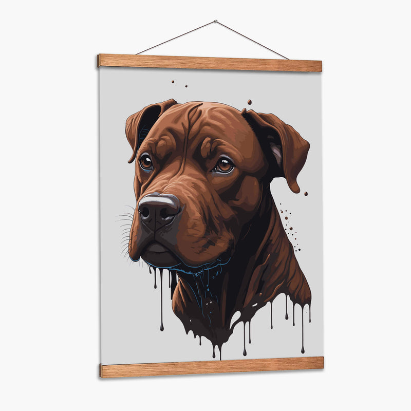 Pitbull de Chocolate - Infiniity Art | Cuadro decorativo de Canvas Lab