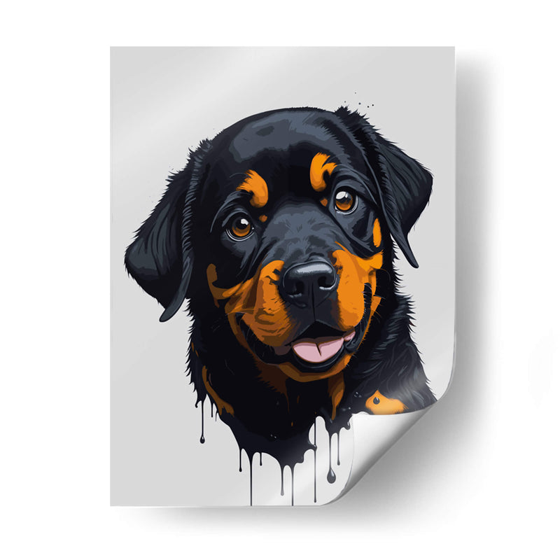 Rottweiler Splash - Infiniity Art | Cuadro decorativo de Canvas Lab