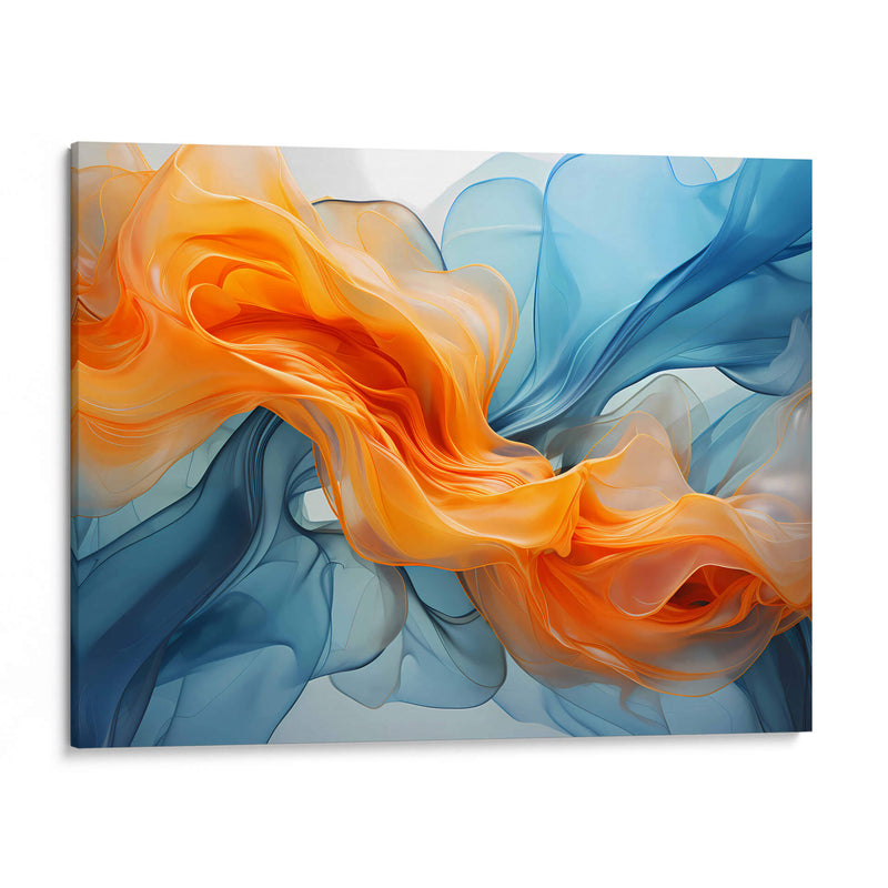 Fluye - Anaranjado Azul - 2 - DeLaVegaGaming | Cuadro decorativo de Canvas Lab