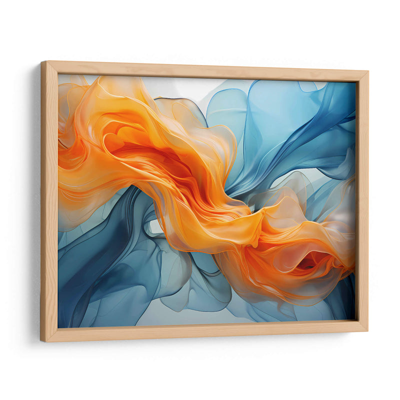 Fluye - Anaranjado Azul - 2 - DeLaVegaGaming | Cuadro decorativo de Canvas Lab
