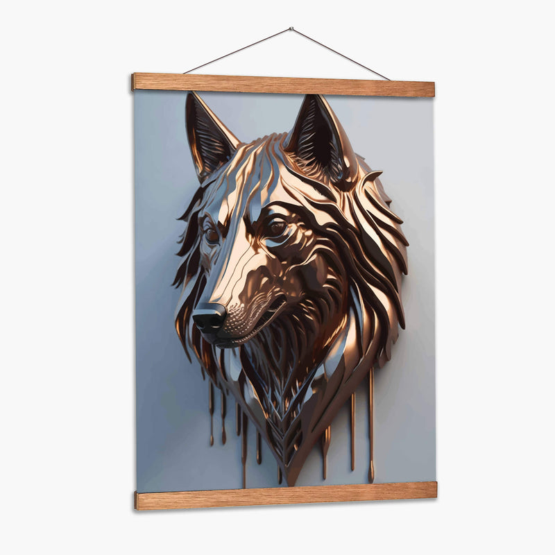 Lobo Dorado - Infiniity Art | Cuadro decorativo de Canvas Lab