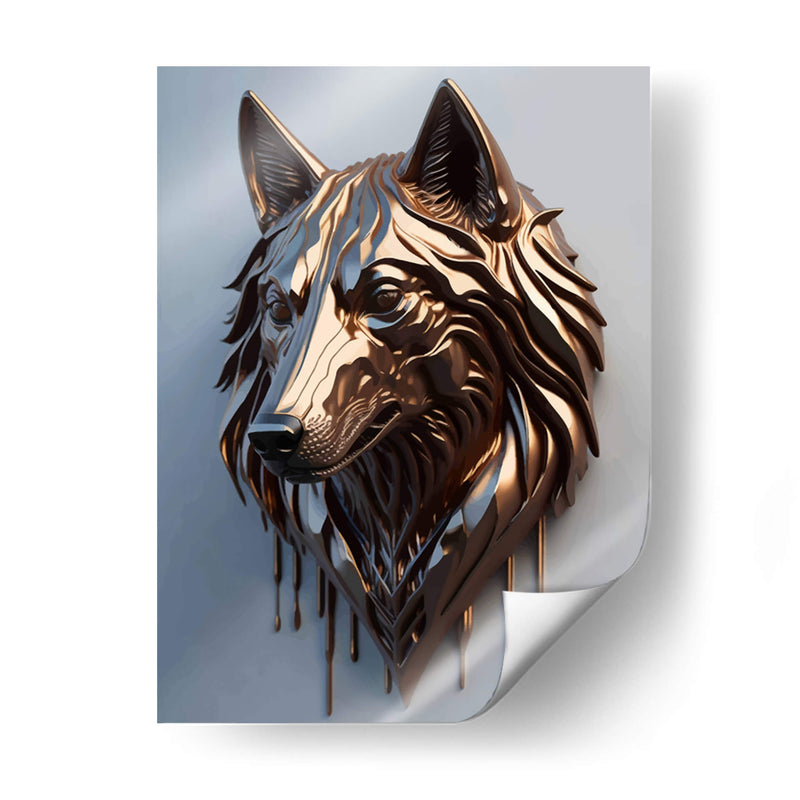 Lobo Dorado - Infiniity Art | Cuadro decorativo de Canvas Lab