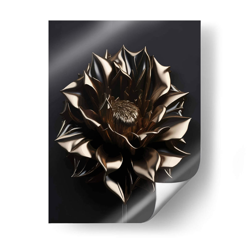 Dhalia Negra-Dorada - Infiniity Art | Cuadro decorativo de Canvas Lab