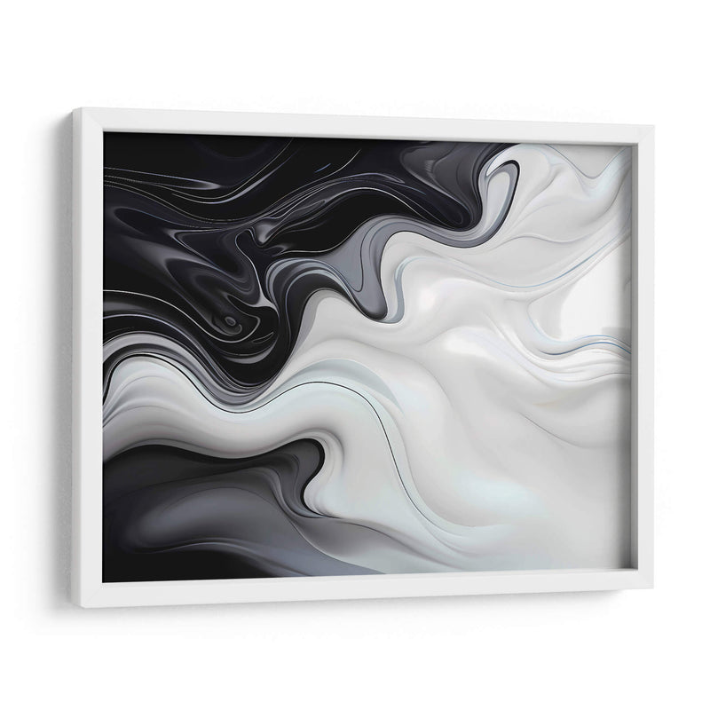 Fluye - Blanco y Negro - 1 - DeLaVegaGaming | Cuadro decorativo de Canvas Lab