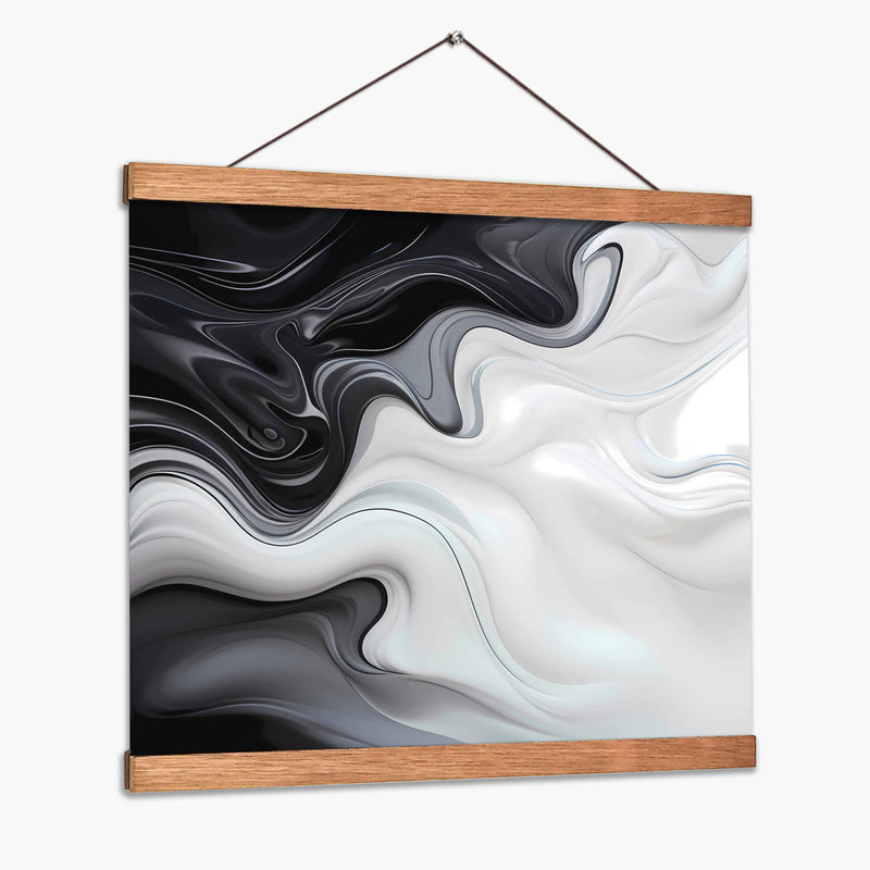 Fluye - Blanco y Negro - 1 - DeLaVegaGaming | Cuadro decorativo de Canvas Lab