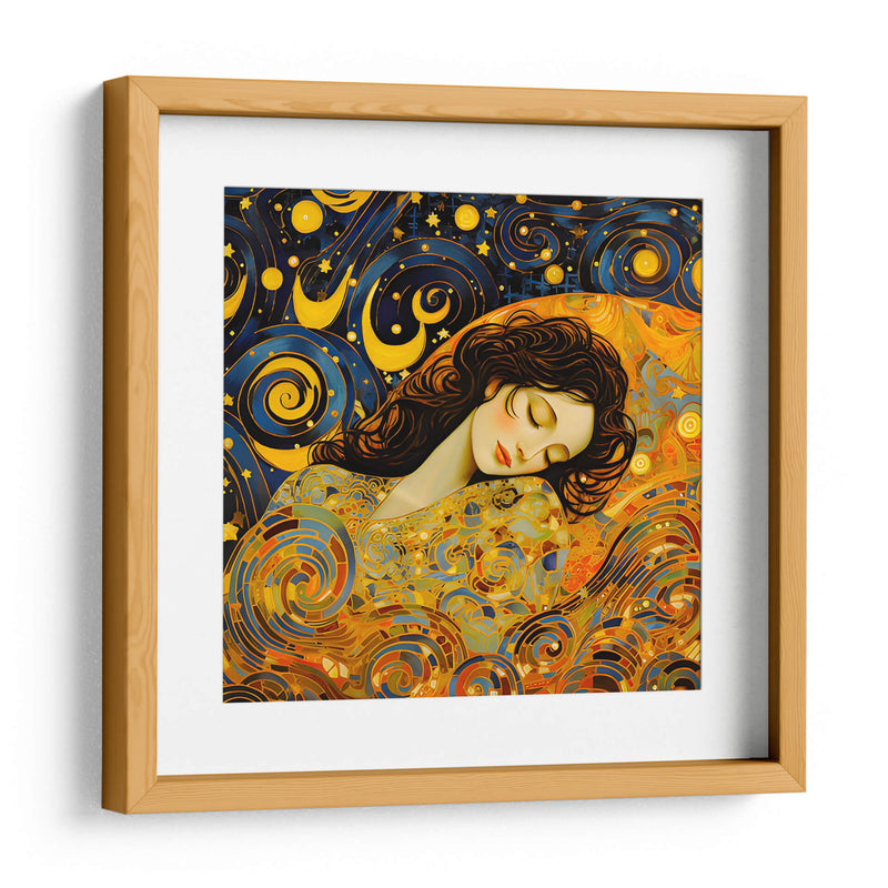Noche estrellada sobre mujer- Vincent Van Gogh - Coloratura | Cuadro decorativo de Canvas Lab