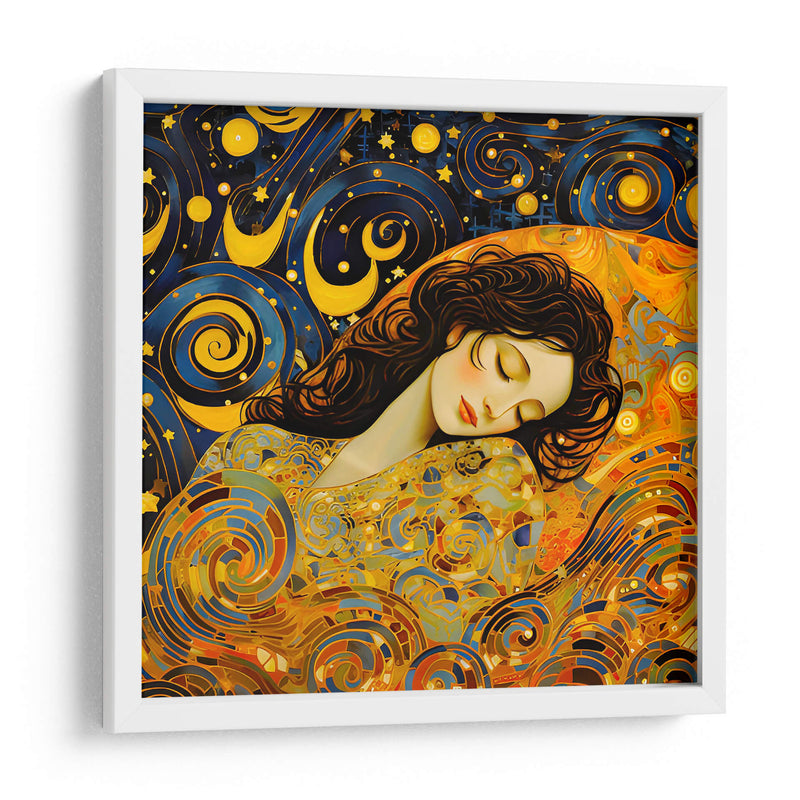 Noche estrellada sobre mujer- Vincent Van Gogh - Coloratura | Cuadro decorativo de Canvas Lab