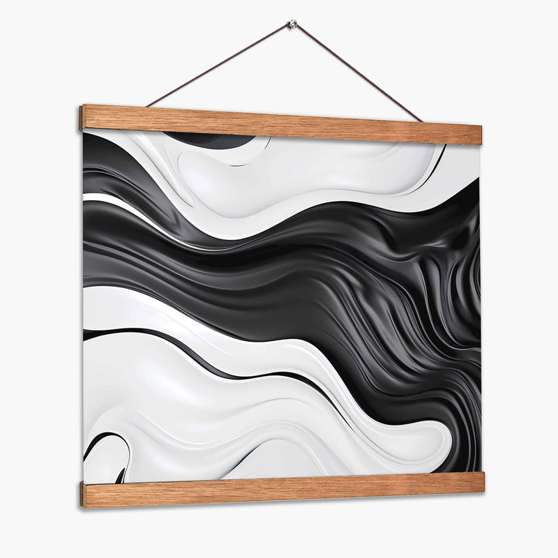 Fluye - Blanco y Negro - 7 - DeLaVegaGaming | Cuadro decorativo de Canvas Lab