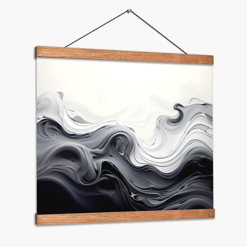 Fluye - Blanco y Negro - 9 - DeLaVegaGaming | Cuadro decorativo de Canvas Lab