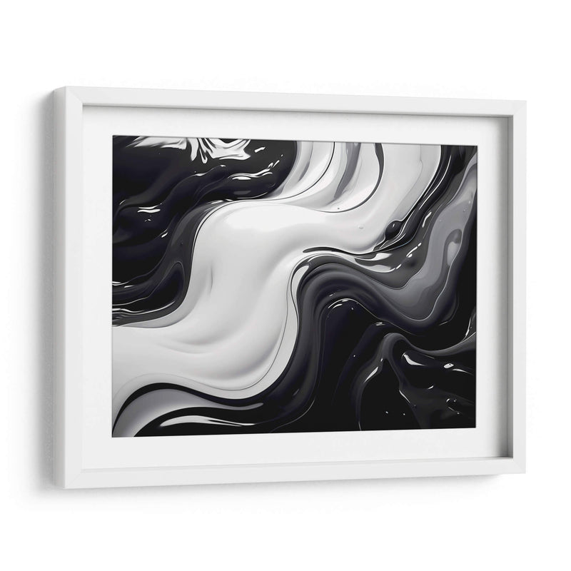 Fluye - Blanco y Negro - 12 - DeLaVegaGaming | Cuadro decorativo de Canvas Lab