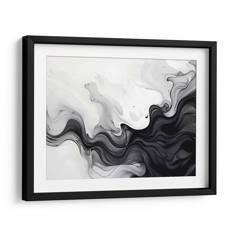 Fluye - Blanco y Negro - 13 - DeLaVegaGaming | Cuadro decorativo de Canvas Lab