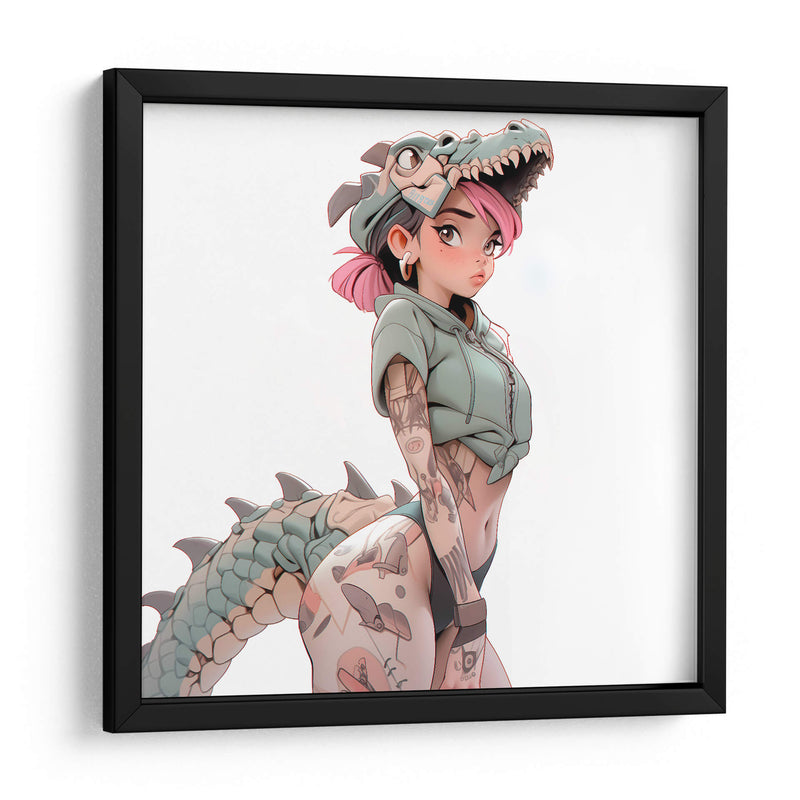DinoGurl - DeLaVegaGaming | Cuadro decorativo de Canvas Lab