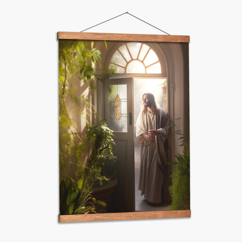 Jesús a la puerta - Cristianos de la Biblia | Cuadro decorativo de Canvas Lab