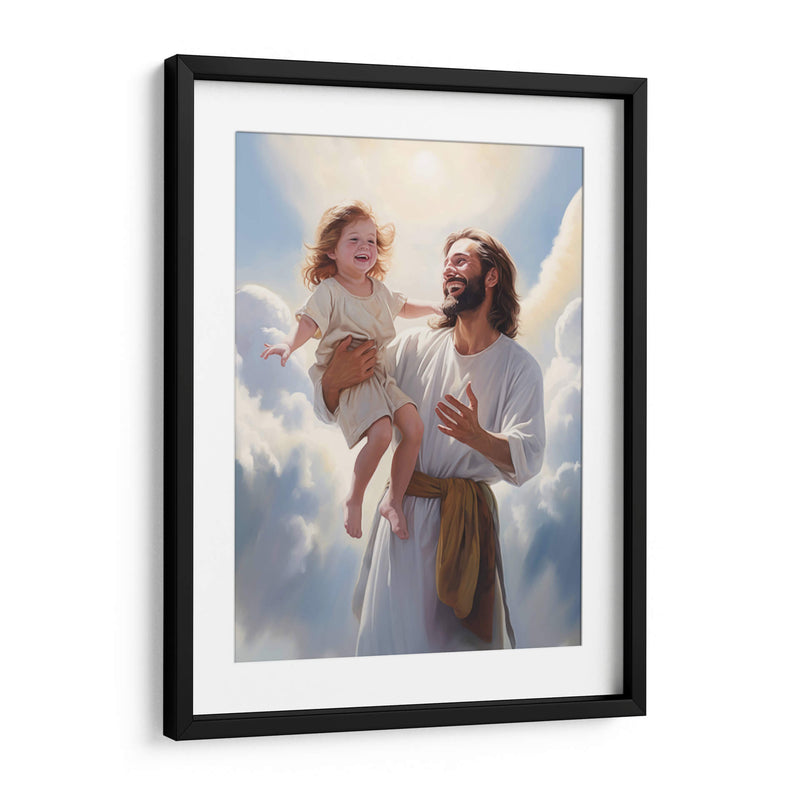 jesus con niño - Cristianos de la Biblia | Cuadro decorativo de Canvas Lab