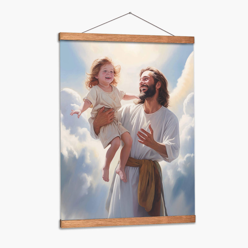 jesus con niño - Cristianos de la Biblia | Cuadro decorativo de Canvas Lab