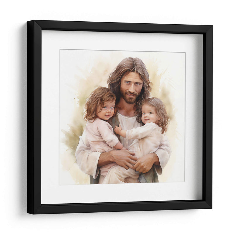 jesus y las gemelas 2 - Cristianos de la Biblia | Cuadro decorativo de Canvas Lab