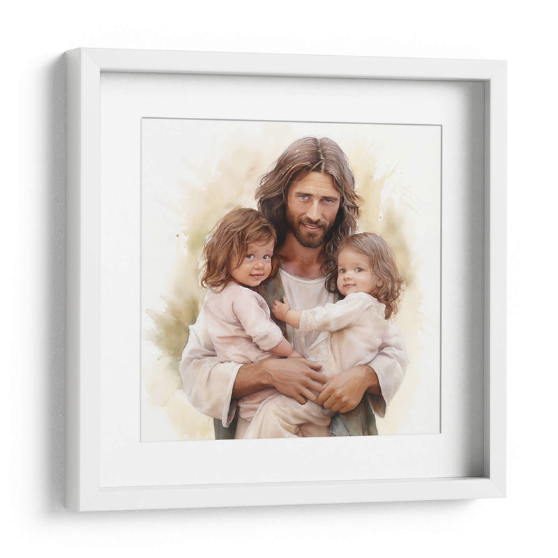 jesus y las gemelas 2 - Cristianos de la Biblia | Cuadro decorativo de Canvas Lab