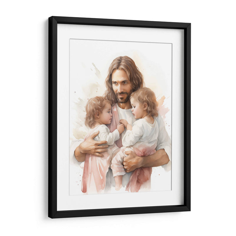 jesus y las gemelas - Cristianos de la Biblia | Cuadro decorativo de Canvas Lab