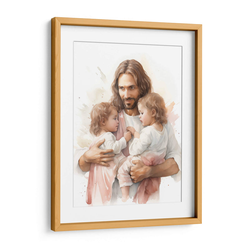 jesus y las gemelas - Cristianos de la Biblia | Cuadro decorativo de Canvas Lab