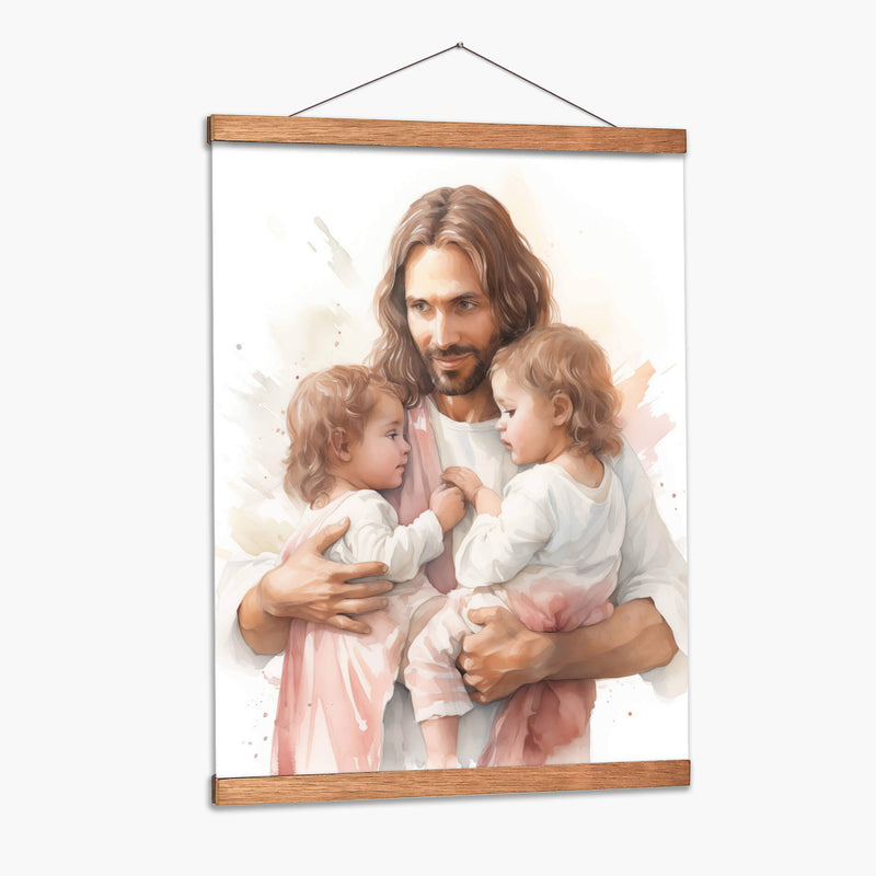 jesus y las gemelas - Cristianos de la Biblia | Cuadro decorativo de Canvas Lab