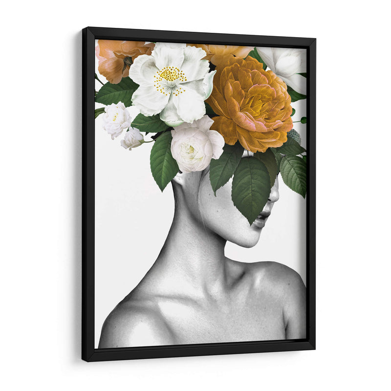 cabeza de flores amarillas - Nayeli Cabrera | Cuadro decorativo de Canvas Lab