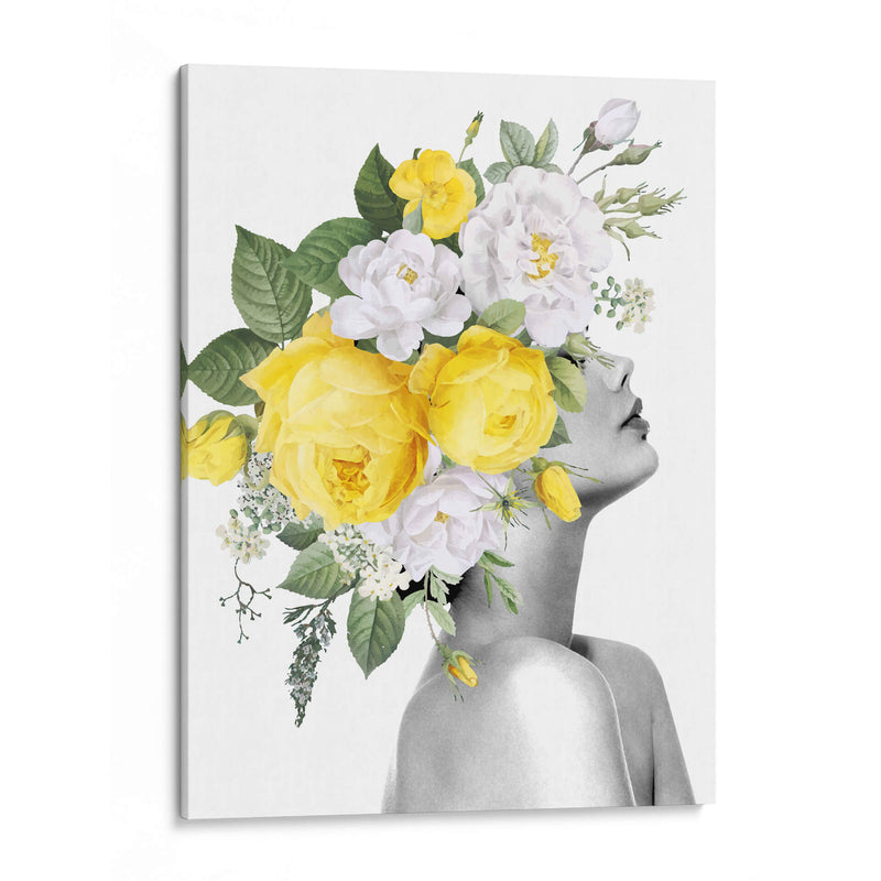 cabeza de flores izquierda - Nayeli Cabrera | Cuadro decorativo de Canvas Lab