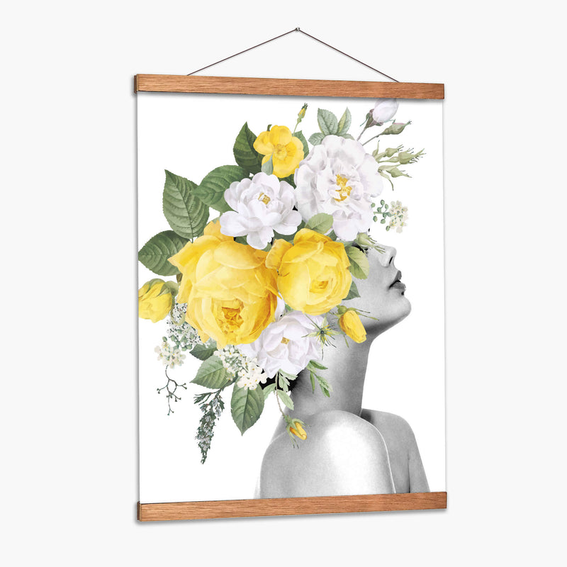 cabeza de flores izquierda - Nayeli Cabrera | Cuadro decorativo de Canvas Lab