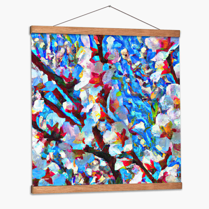 Almendro en Flor 2 - Color Strokes | Cuadro decorativo de Canvas Lab