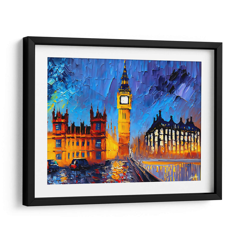 Big Ben Londres - Color Strokes | Cuadro decorativo de Canvas Lab