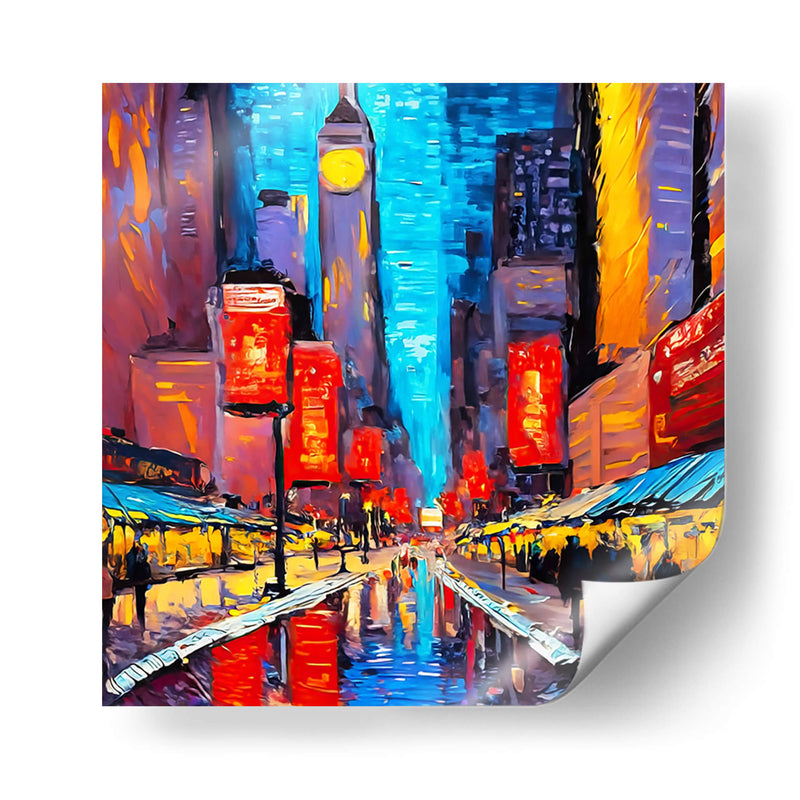 Calles de Nueva York 2 - Color Strokes | Cuadro decorativo de Canvas Lab