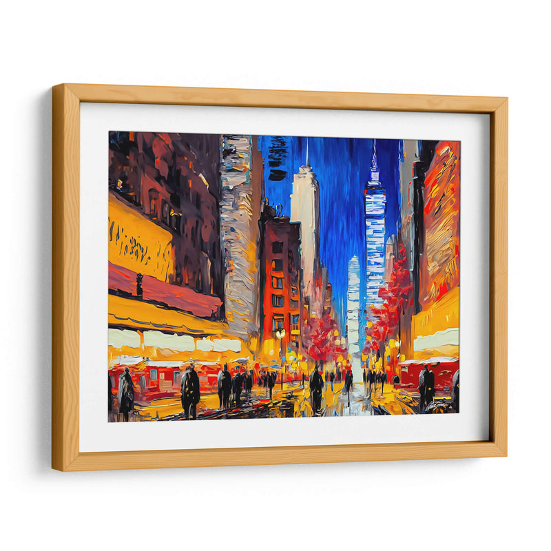 Calles de Nueva York  - Color Strokes | Cuadro decorativo de Canvas Lab