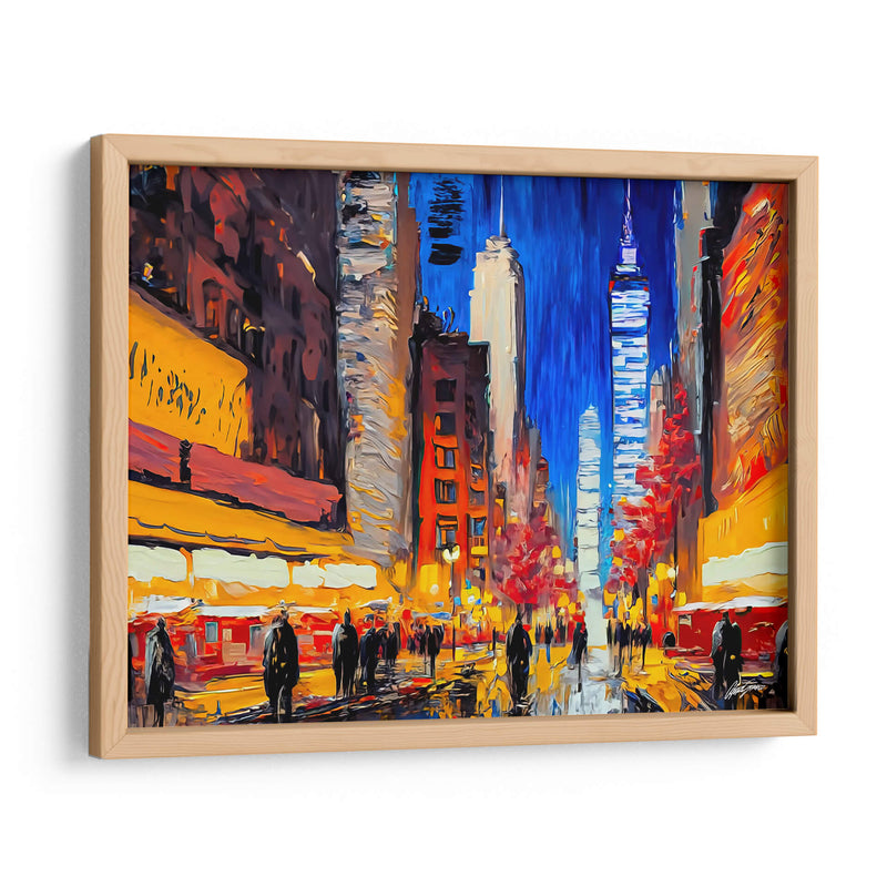 Calles de Nueva York  - Color Strokes | Cuadro decorativo de Canvas Lab