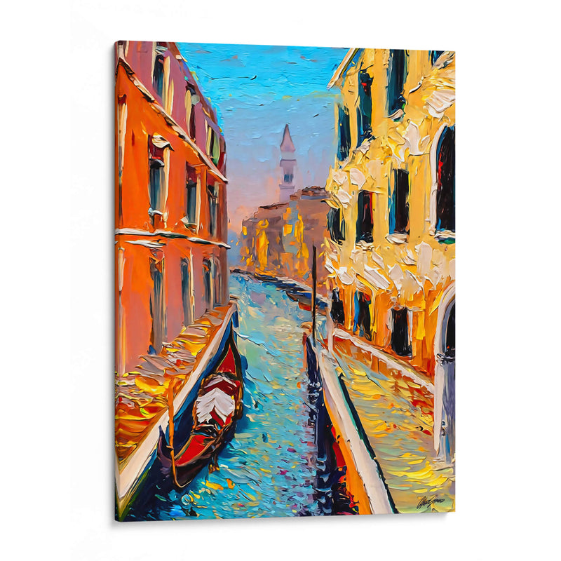 Canales de Venecia - Color Strokes | Cuadro decorativo de Canvas Lab