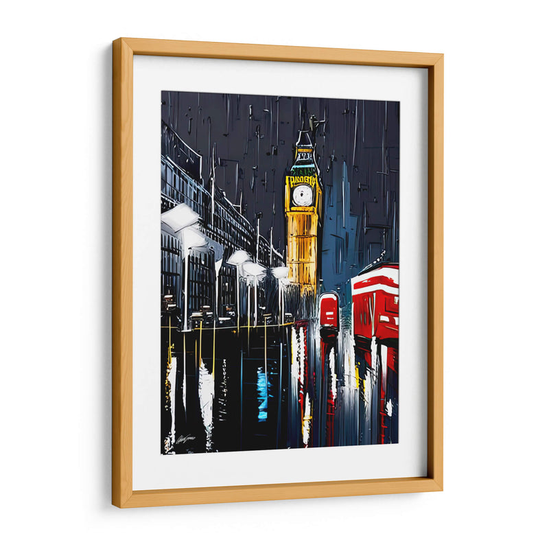 Lluvia en Londres  - Color Strokes | Cuadro decorativo de Canvas Lab