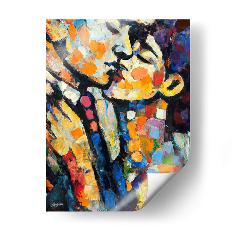 El Beso Colores - Color Strokes | Cuadro decorativo de Canvas Lab