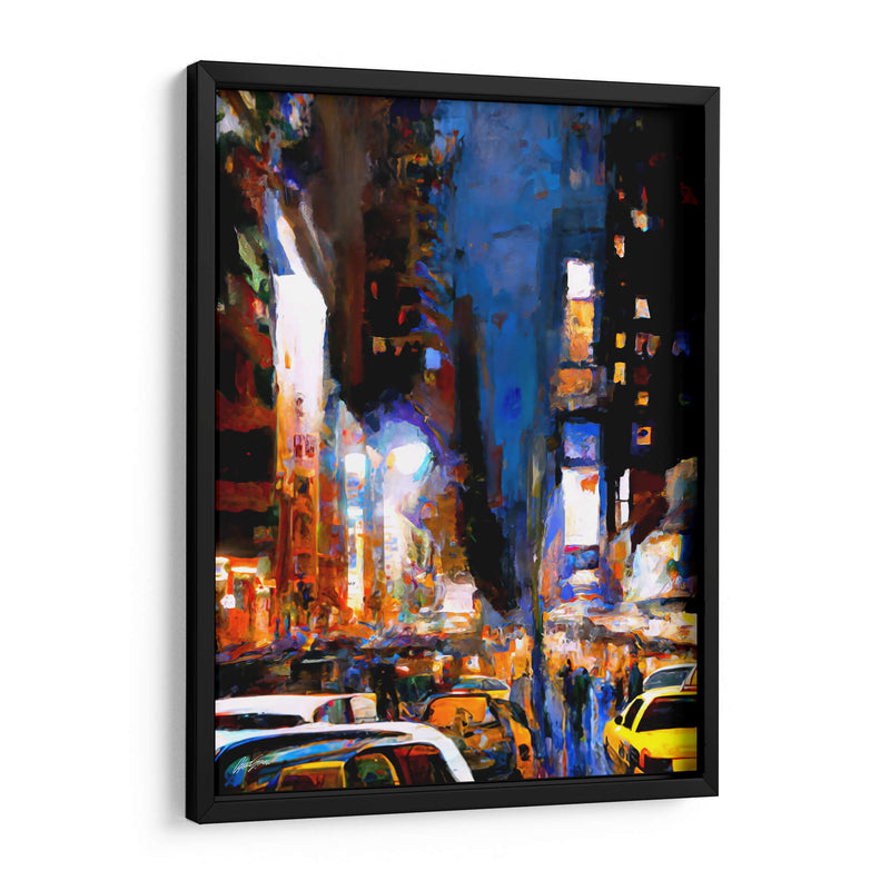 Times Square - Color Strokes | Cuadro decorativo de Canvas Lab