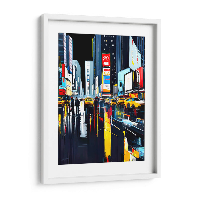 Times Square 2 - Color Strokes | Cuadro decorativo de Canvas Lab