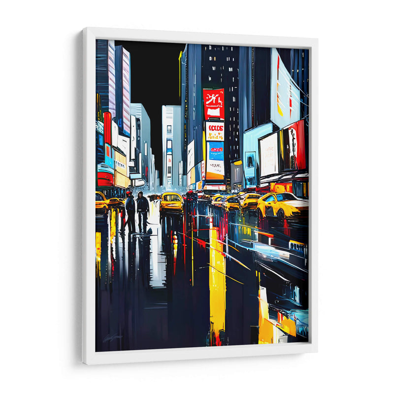 Times Square 2 - Color Strokes | Cuadro decorativo de Canvas Lab