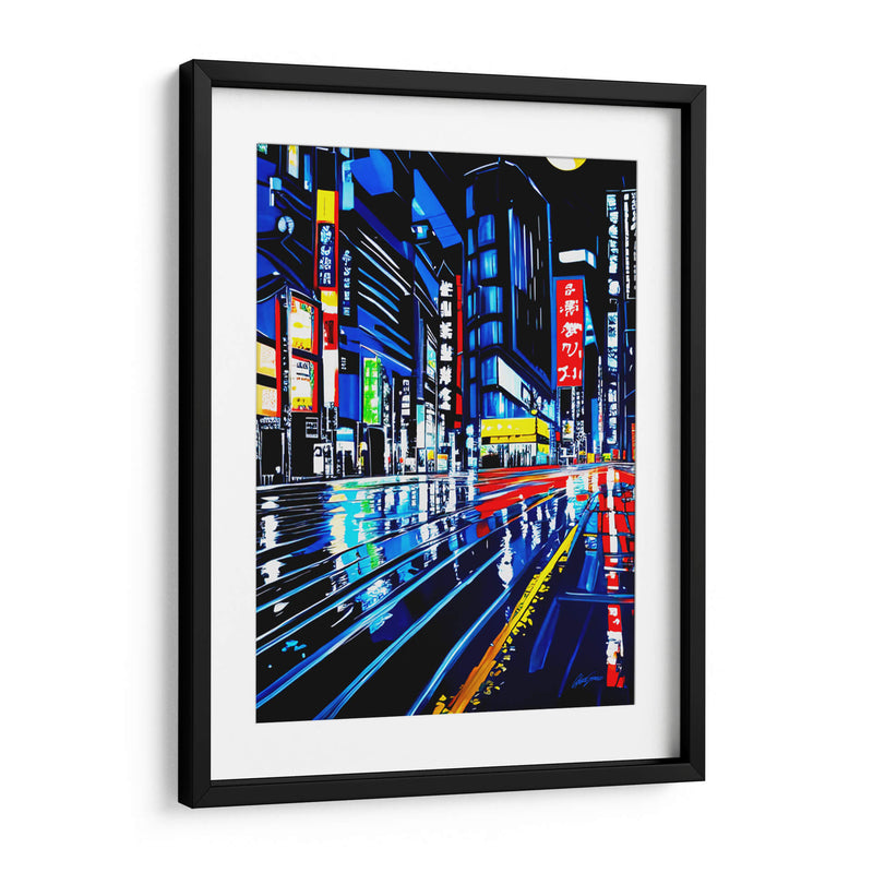 Tokyo - Color Strokes | Cuadro decorativo de Canvas Lab