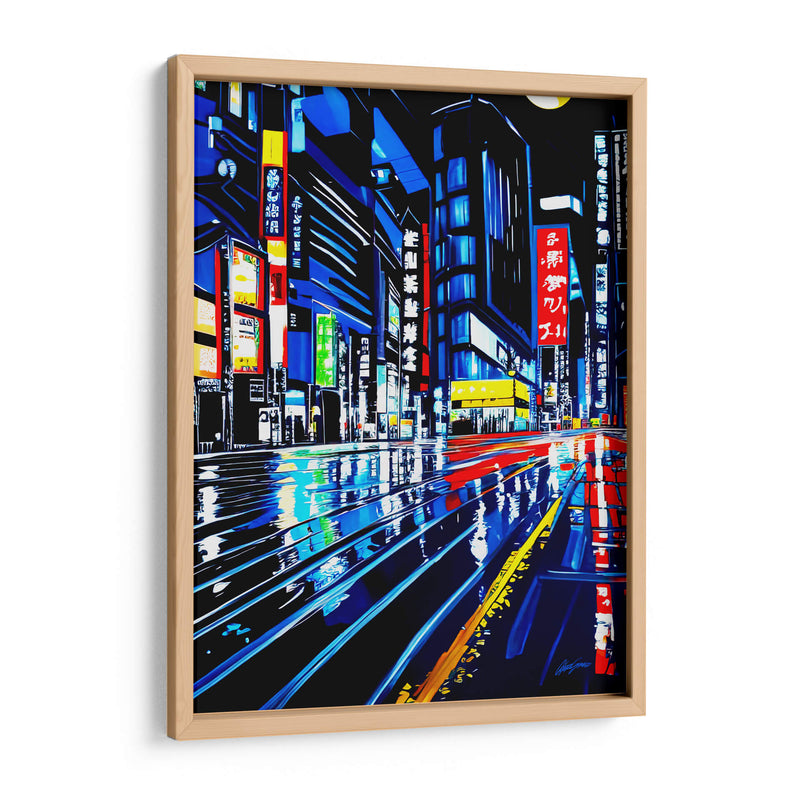 Tokyo - Color Strokes | Cuadro decorativo de Canvas Lab