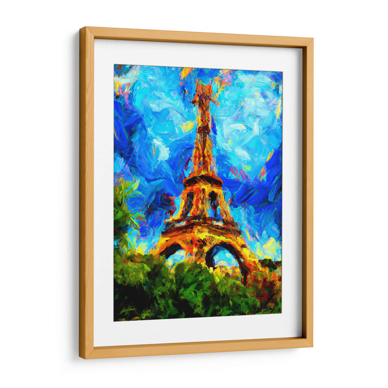 Torre Eiffel Zoom - Color Strokes | Cuadro decorativo de Canvas Lab
